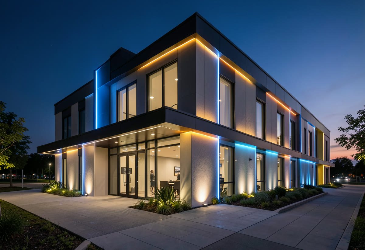 Commercial Exterior Lighting in Perth by Spark Tech Electrical